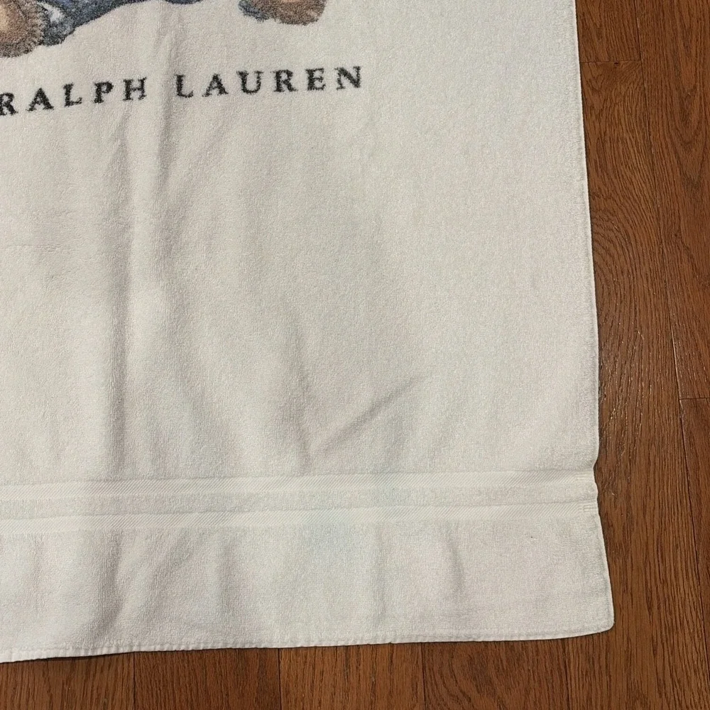 Vintage Ralph Lauren Polo Bear X-Large Beach Towel 35x72